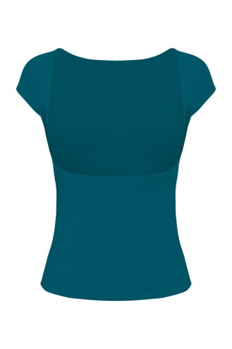 Moroccan Blue RHÉA z krótkimi rękawami tył.jpg