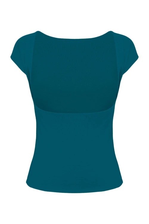 Moroccan Blue RHÉA z krótkimi rękawami tył.jpg