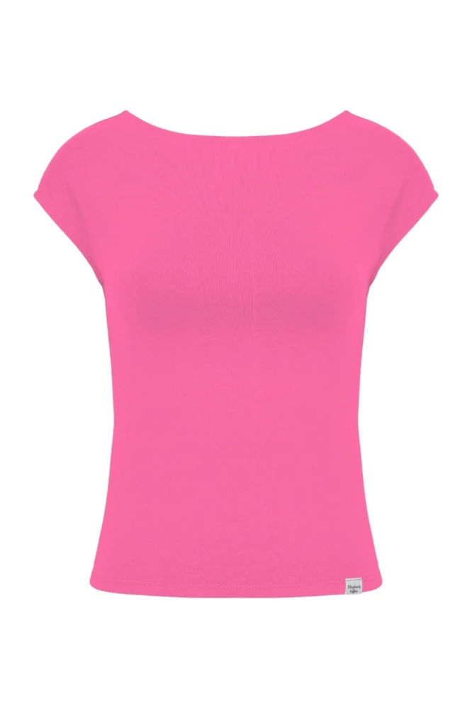 Shocking Pink RHÉA z krótkimi rękawami przód.jpg