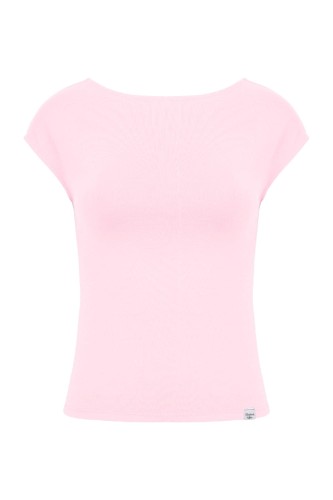 Parfait Pink RHÉA z krótkimi rękawami przód.jpg