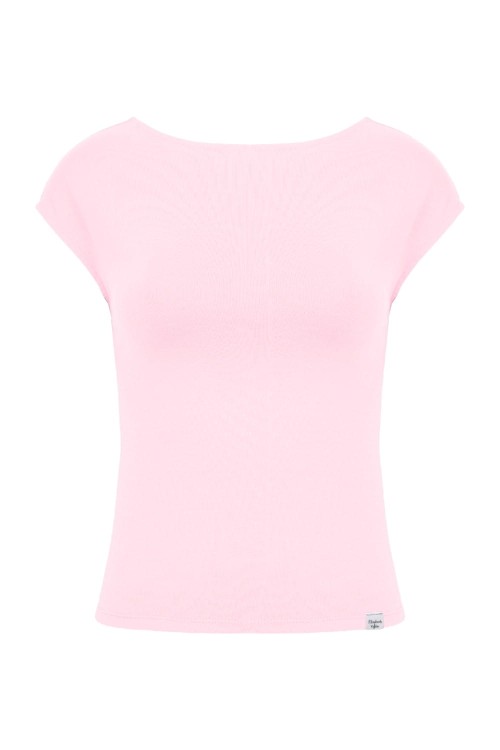 Parfait Pink RHÉA z krótkimi rękawami przód.jpg