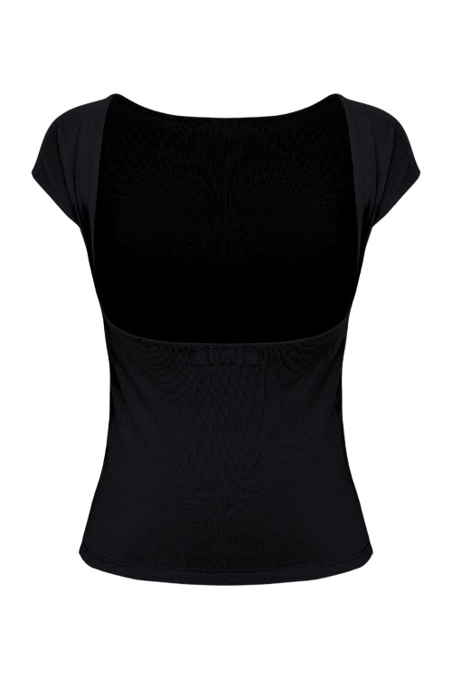 Black RHÉA z krótkimi rękawami tył.jpg