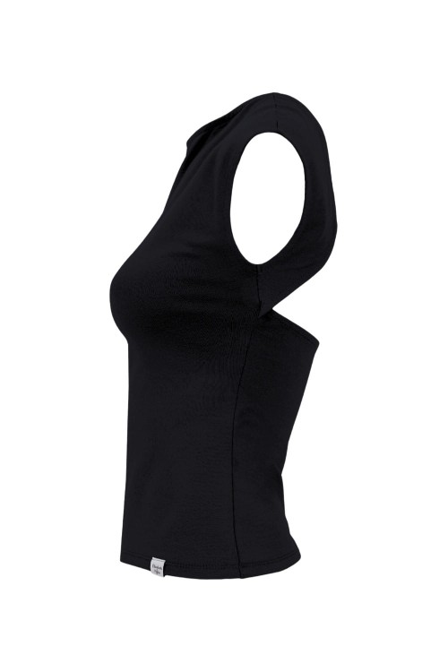 Black RHÉA z krótkimi rękawami z boku.jpg