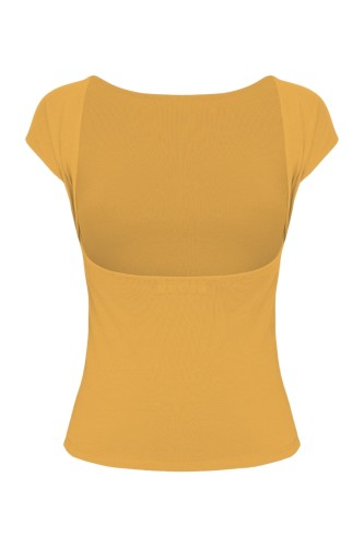 Bright Gold RHÉA z krótkimi rękawami tył.jpg