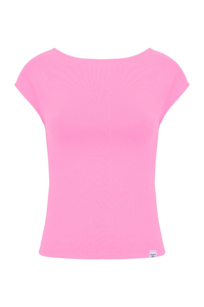 Aurora Pink RHÉA z krótkimi rękawami przód.jpg