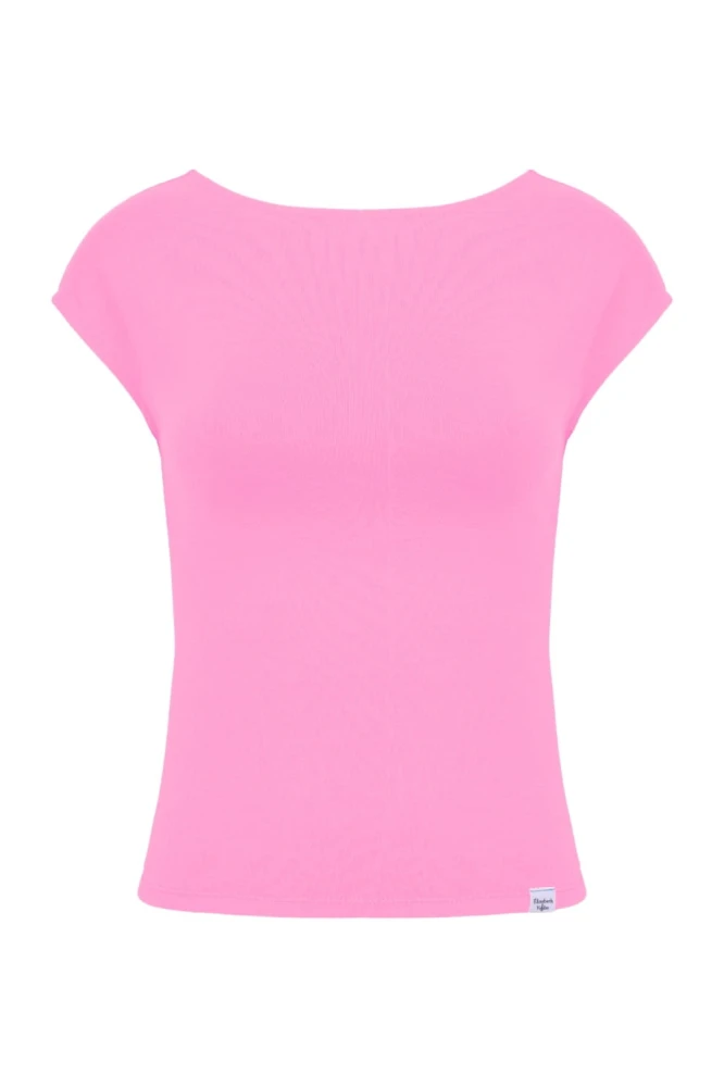 Aurora Pink RHÉA z krótkimi rękawami przód.jpg