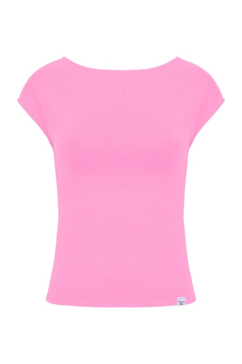 Aurora Pink RHÉA z krótkimi rękawami przód.jpg