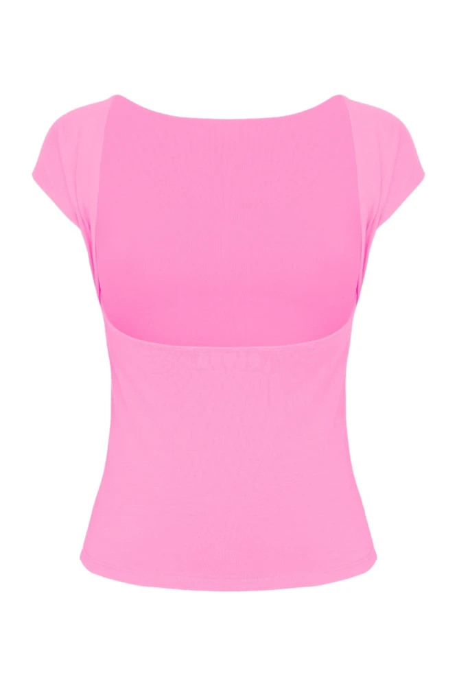 Aurora Pink RHÉA z krótkimi rękawami tył.jpg