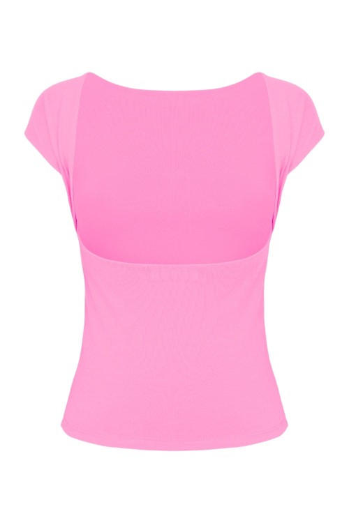 Aurora Pink RHÉA z krótkimi rękawami tył.jpg