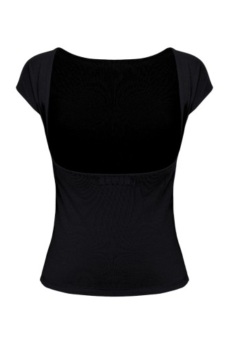 Black RHÉA z krótkimi rękawami tył.jpg