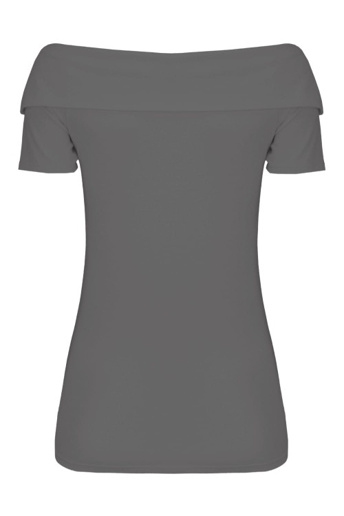 Charcoal Gray ZALIA z krótkimi rękawami tył.jpg