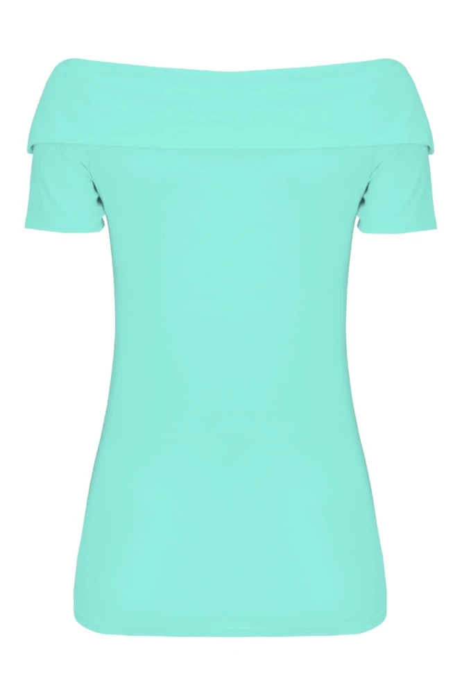 Blue Turquoise ZALIA z krótkimi rękawami tył.jpg