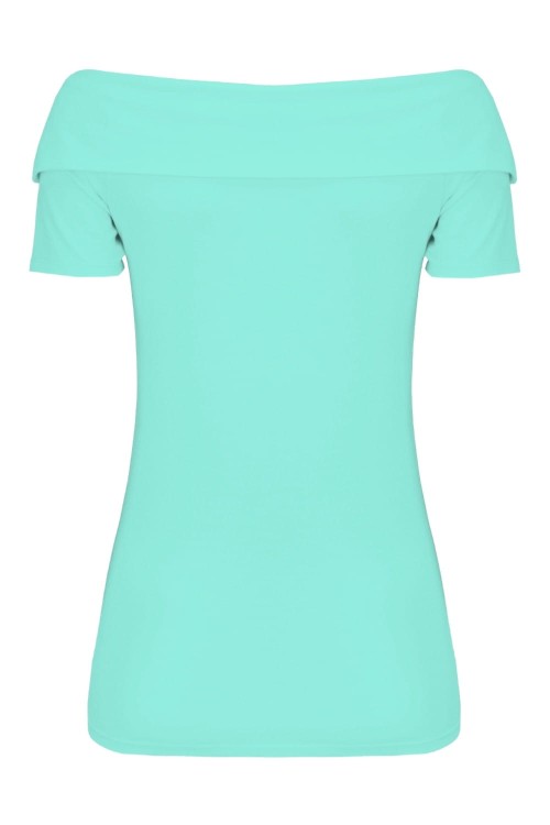 Blue Turquoise ZALIA z krótkimi rękawami tył.jpg