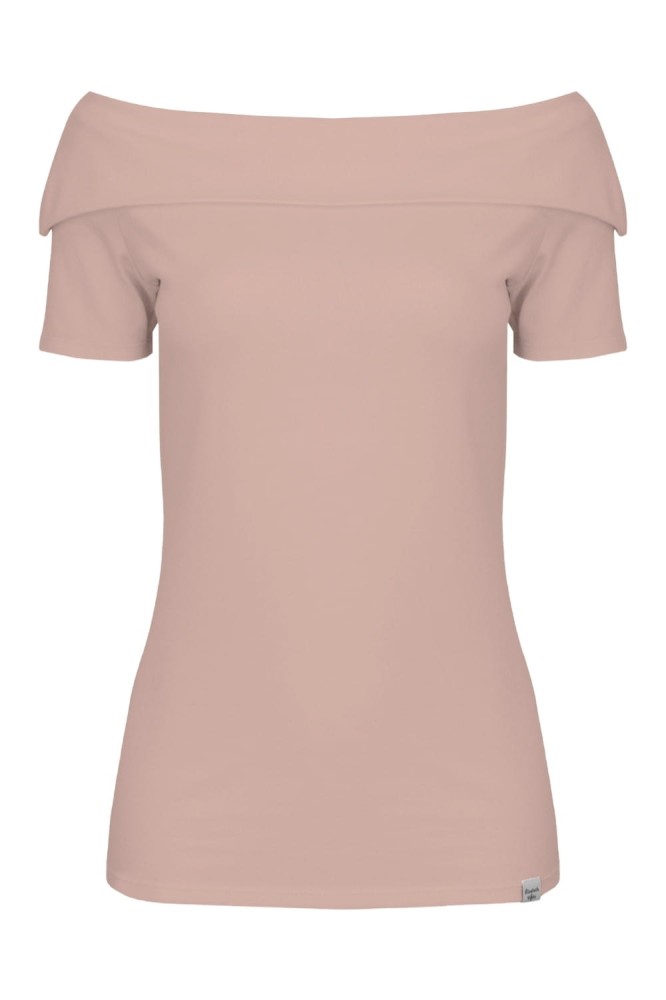 Warm Taupe ZALIA z krótkimi rękawami przód.jpg