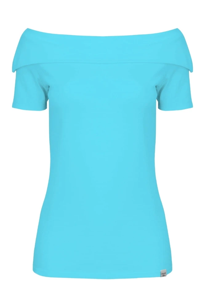 Cyan Blue ZALIA z krótkimi rękawami przód.jpg