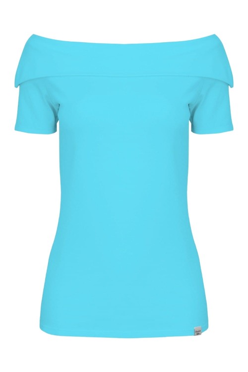 Cyan Blue ZALIA z krótkimi rękawami przód.jpg