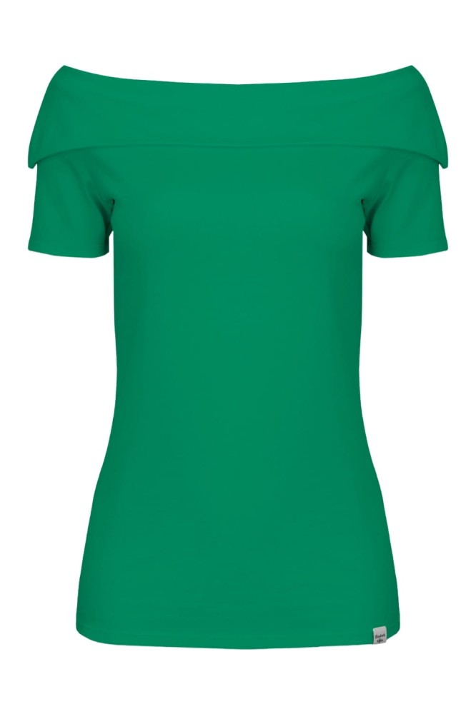 Deep Green ZALIA z krótkimi rękawami przód.jpg