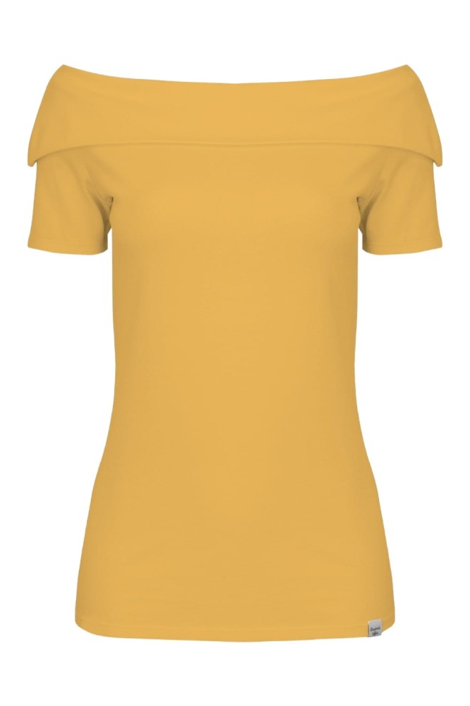 Mineral Yellow ZALIA z krótkimi rękawami przód.jpg