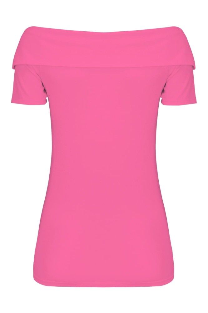 Shocking Pink ZALIA z krótkimi rękawami tył.jpg