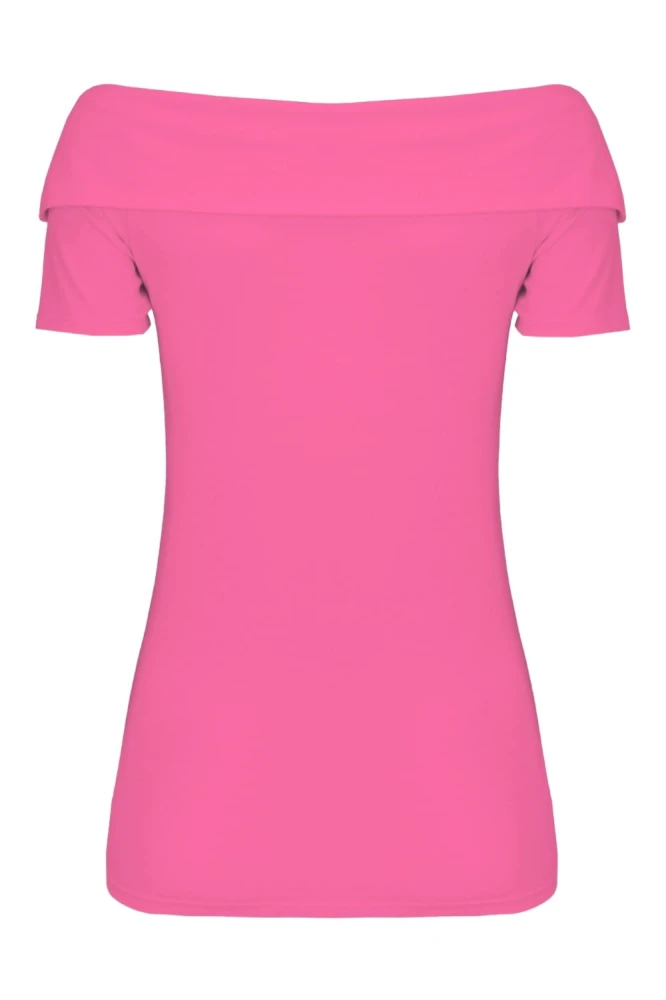 Shocking Pink ZALIA z krótkimi rękawami tył.jpg