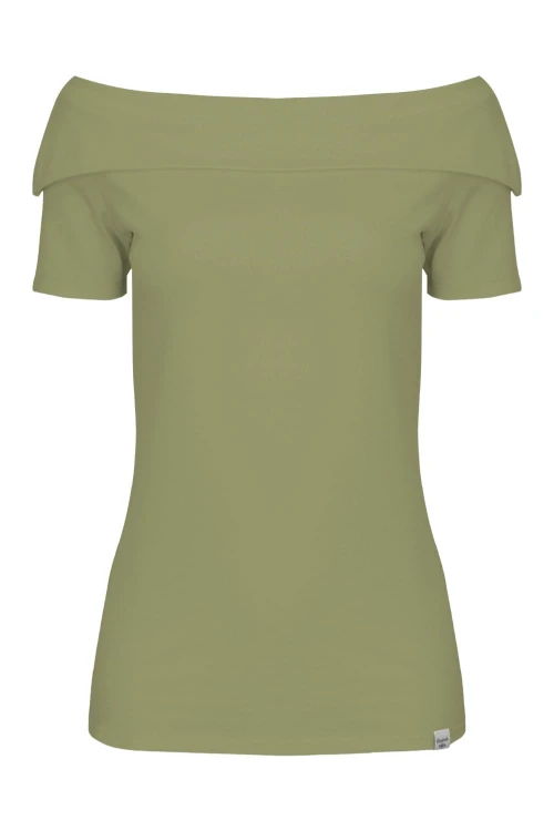 Oil Green ZALIA z krótkimi rękawami przód.jpg
