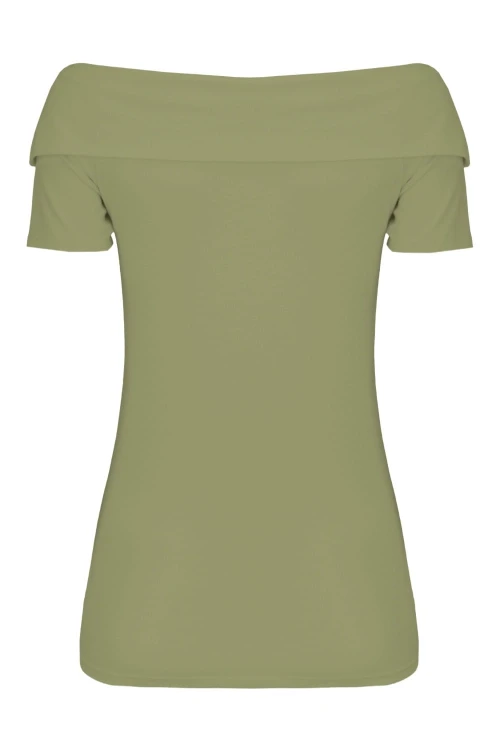 Oil Green ZALIA z krótkimi rękawami tył.jpg