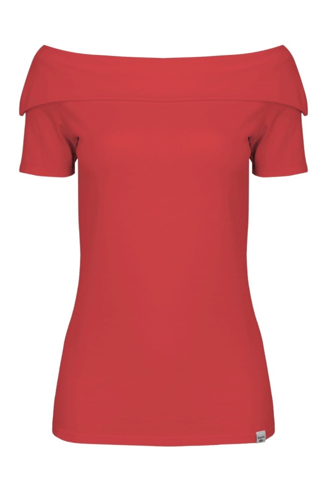 Ribbon Red ZALIA z krótkimi rękawami przód.jpg