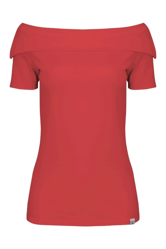 Ribbon Red ZALIA z krótkimi rękawami przód.jpg