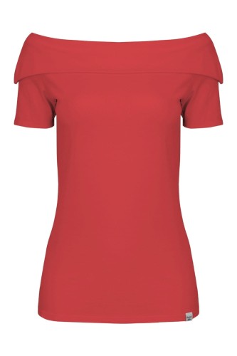 Ribbon Red ZALIA z krótkimi rękawami przód.jpg