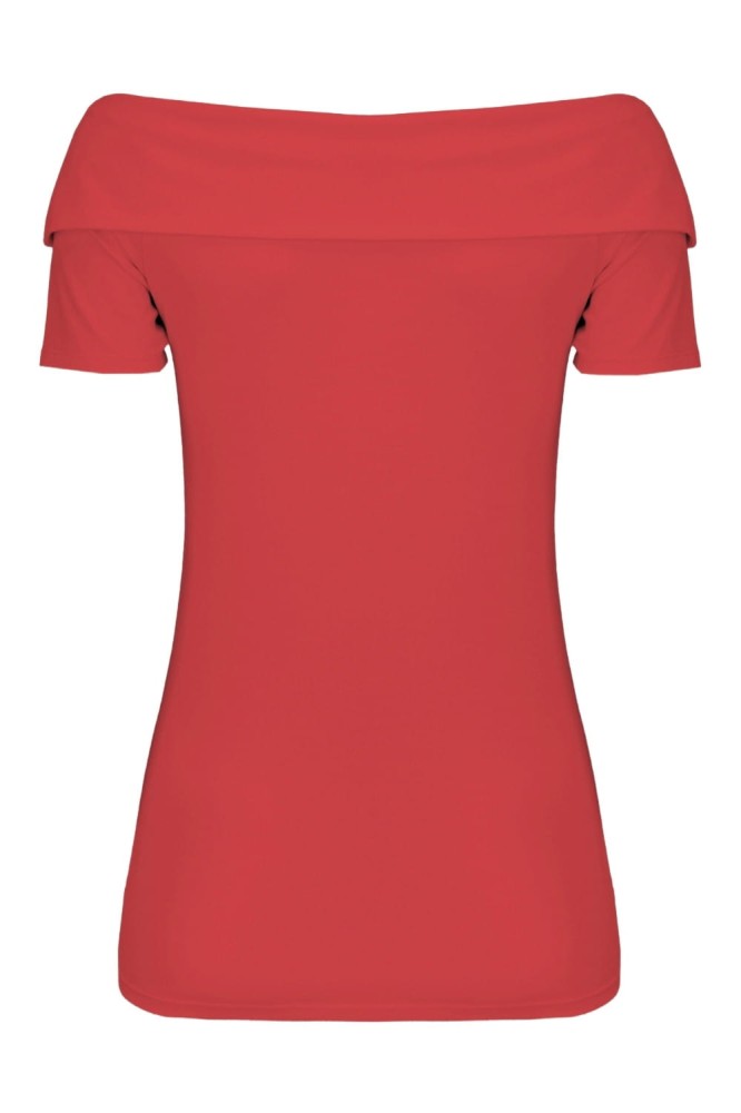 Ribbon Red ZALIA z krótkimi rękawami tył.jpg