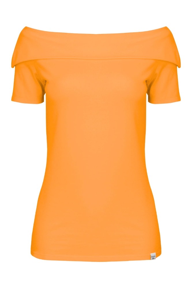 Blazing Orange ZALIA z krótkimi rękawami przód.jpg