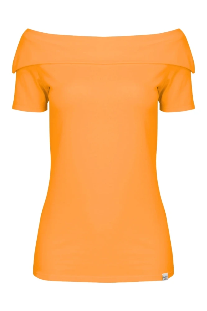 Blazing Orange ZALIA z krótkimi rękawami przód.jpg