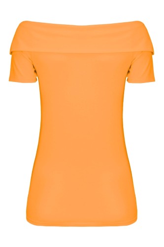 Blazing Orange ZALIA z krótkimi rękawami tył.jpg