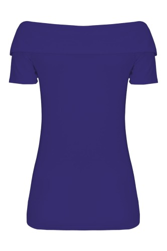 Clematis Blue ZALIA z krótkimi rękawami tył.jpg