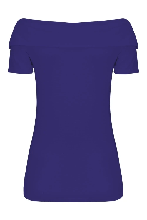 Clematis Blue ZALIA z krótkimi rękawami tył.jpg