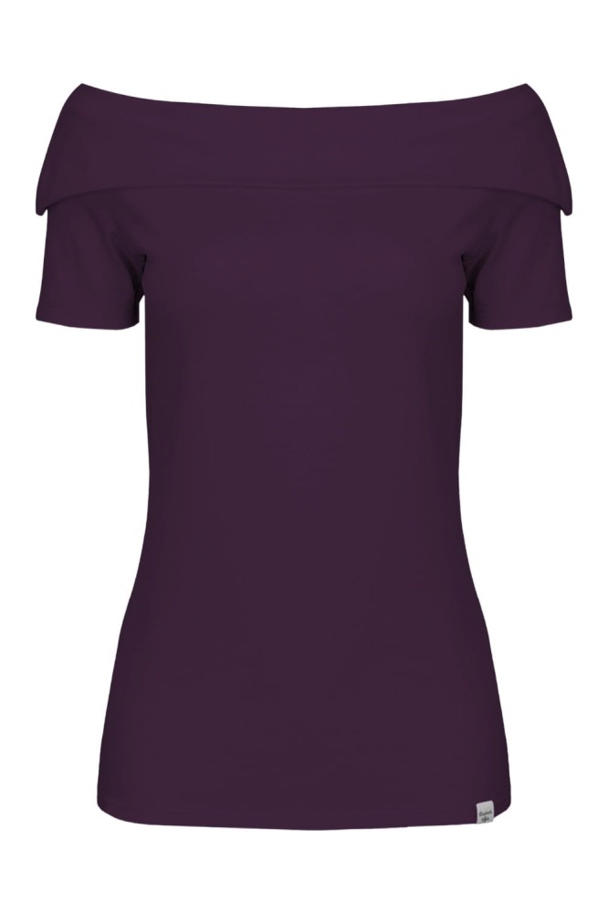 Plum Purple ZALIA z krótkimi rękawami przód.jpg