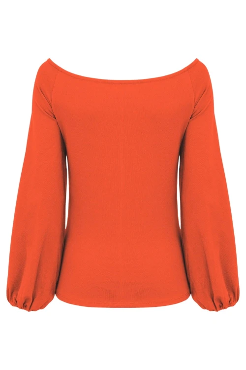 MORELLA z długimi rękawami Flame Scarlet tył.jpg